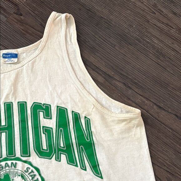 VINTAGE 90S MICHIGAN STATE GRAPHIC TANK TOP MENS LARGE - Picture 3 of 7